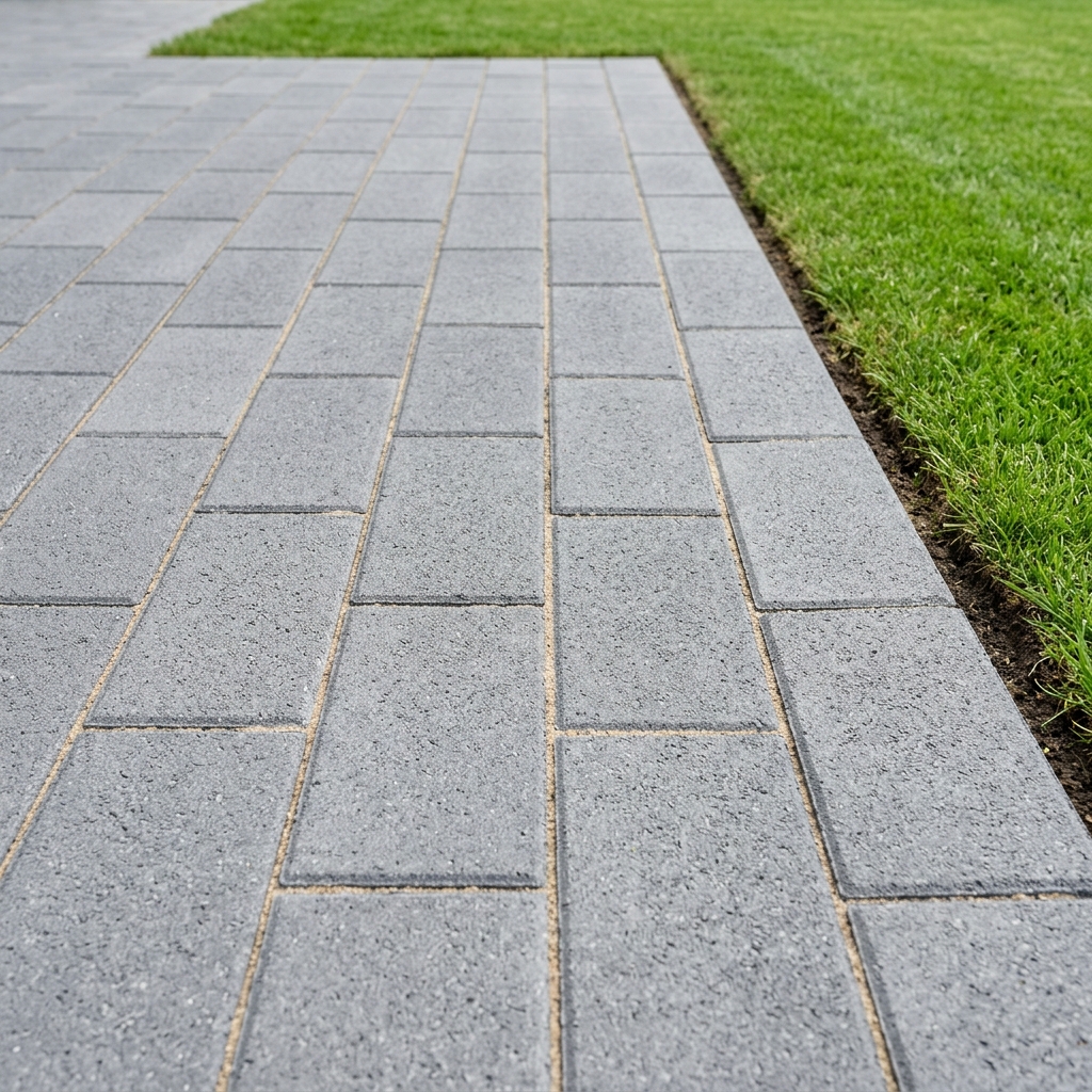 Paving stone cobblestone pathway installation M&U Team